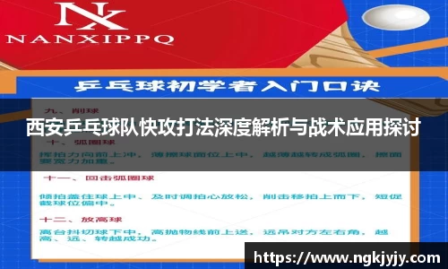 西安乒乓球队快攻打法深度解析与战术应用探讨